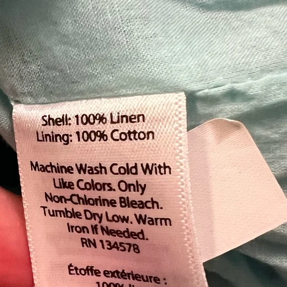 Vineyard Vines 100% Linen Pineapple Print Shirt Dress, sz 2 - Picture 7 of 7